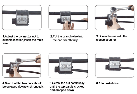 Instalación Conector Dentado